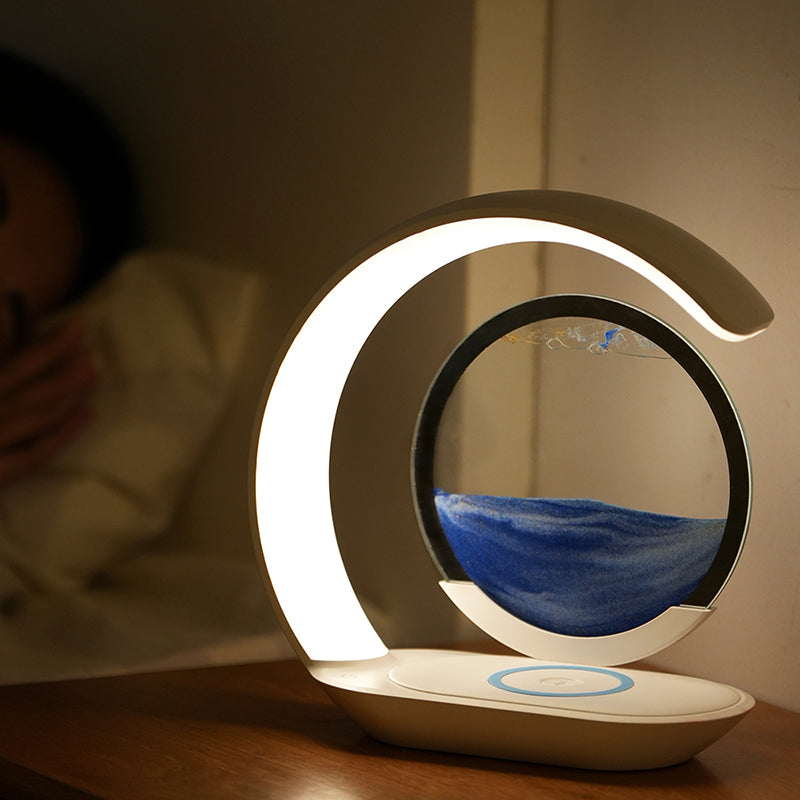 QSAND™ 3D Hourglass Desk Lamp with USB Charging (50% OFF A LIMITED TIME)